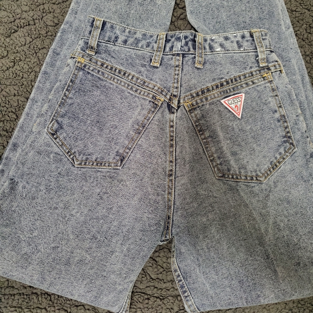 80's High Waisted Skinny Leg Guess Jeans